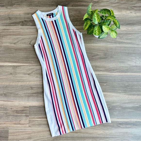525 America Multicolor Striped Sleeveless Sweater Dress – Size S - Picture 2 of 11